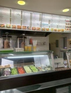 Frische Zutaten an der Theke